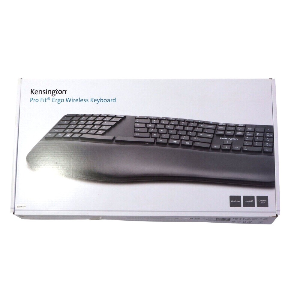 Kensington Pro Fit Ergonomic Wireless Keyboard,‎ Bluetooth, Black